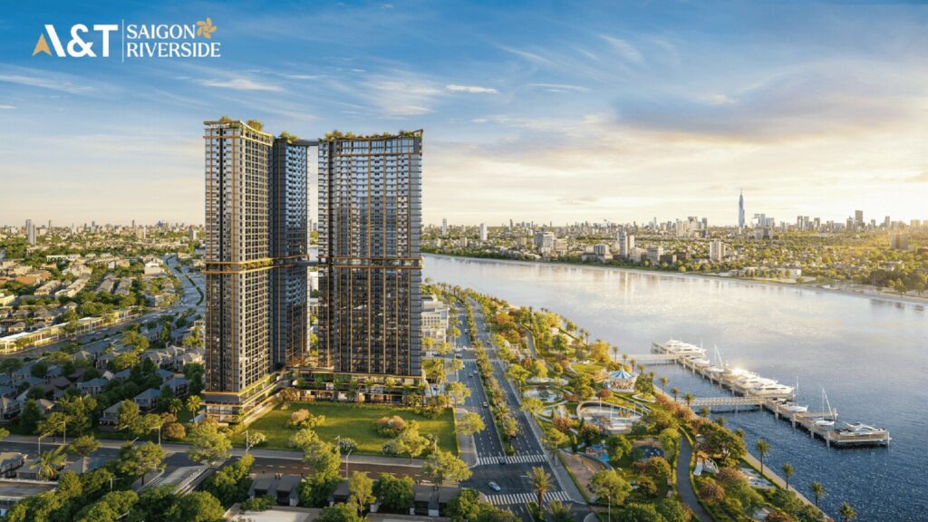 Phối cảnh A&T Saigon Riverside ven sông Sài Gòn