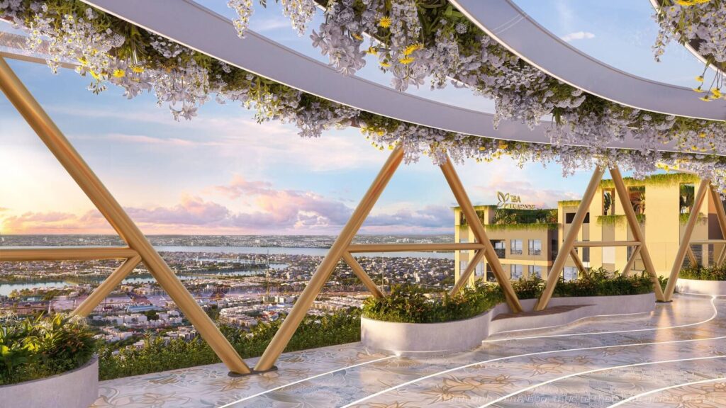 Cầu vọng cảnh Sky Bridge nối hai tháp A&T Sky Garden