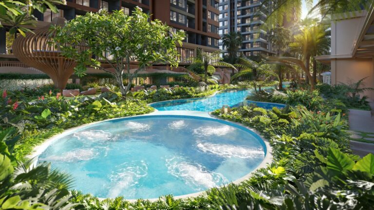 Hồ thủy lực jacuzzi tiện ích wellness Monrei Saigon