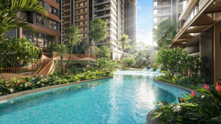 Hồ bơi cảnh quan nội khu căn hộ Monrei Saigon