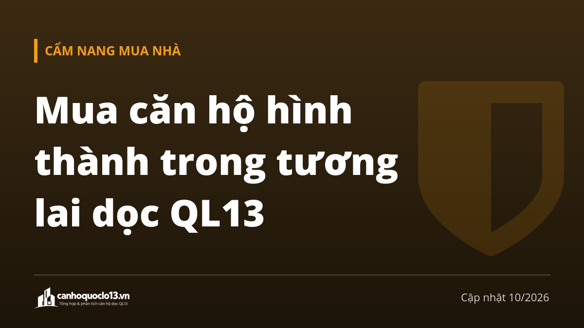 Mua căn hộ hình thành trong tương lai dọc QL13: rủi ro và cách phòng tránh theo Luật KD BĐS 2023