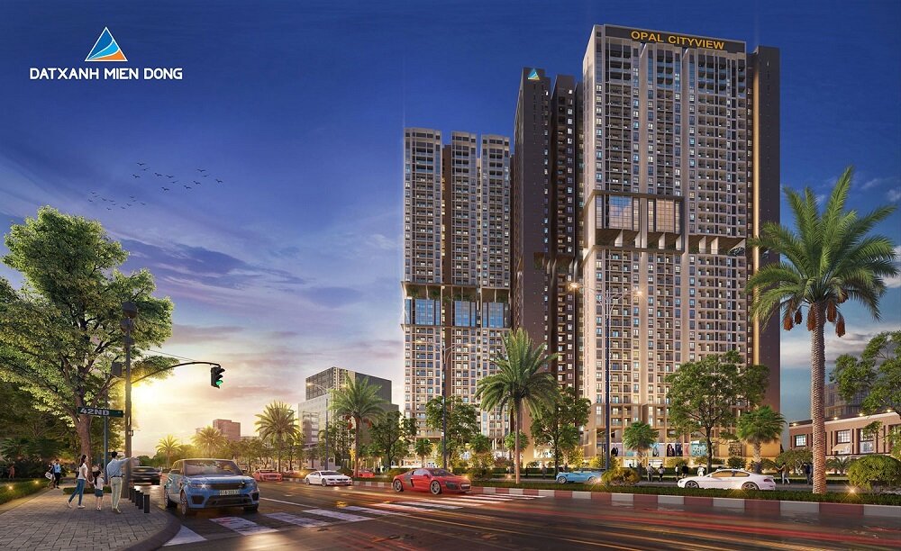Phối cảnh căn hộ Opal Cityview mặt tiền Đại lộ Bình Dương, Phú Thọ, Thủ Dầu Một