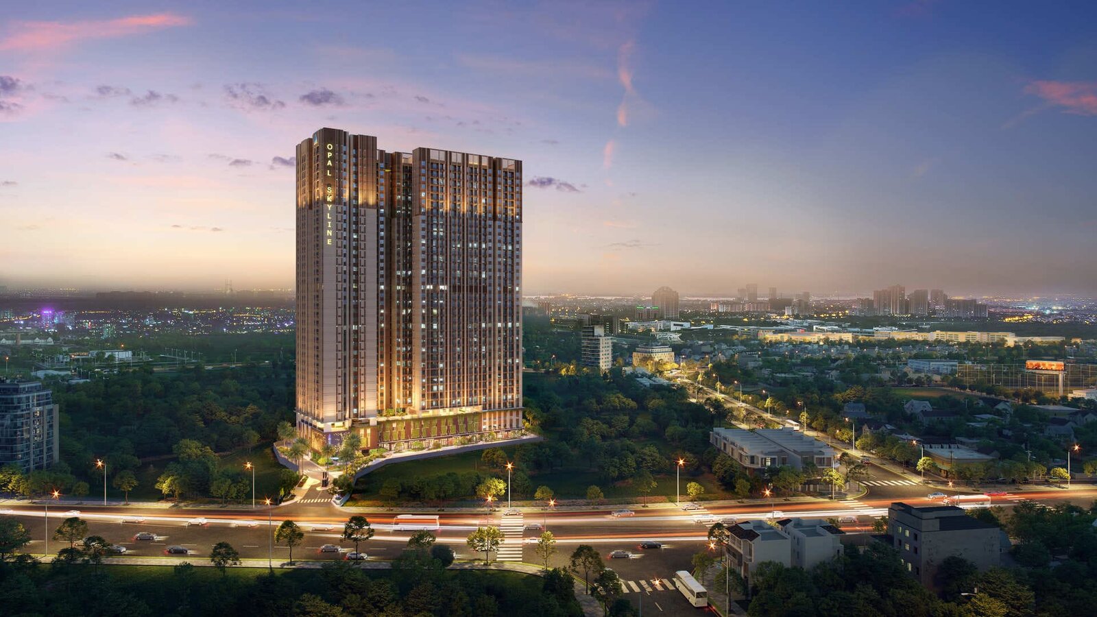 Phối cảnh tổng thể dự án Opal Skyline
