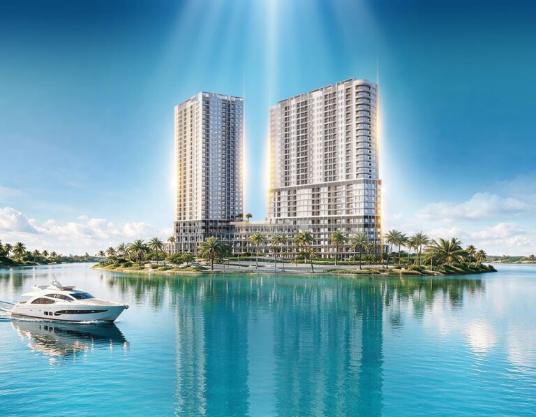 Phối cảnh tổng thể Serena Riverside theo định hướng Home Resort