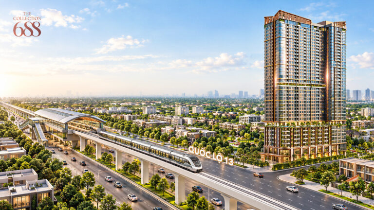 Phối cảnh The Collection 688 mặt tiền Quốc lộ 13 phường Thuận Giao