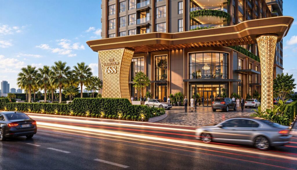 Phối cảnh sảnh đón The Collection 688 Thuận Giao