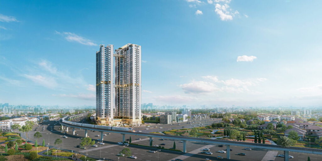 Phối cảnh dự án The Emerald 68 của Lê Phong trên Đại lộ Bình Dương