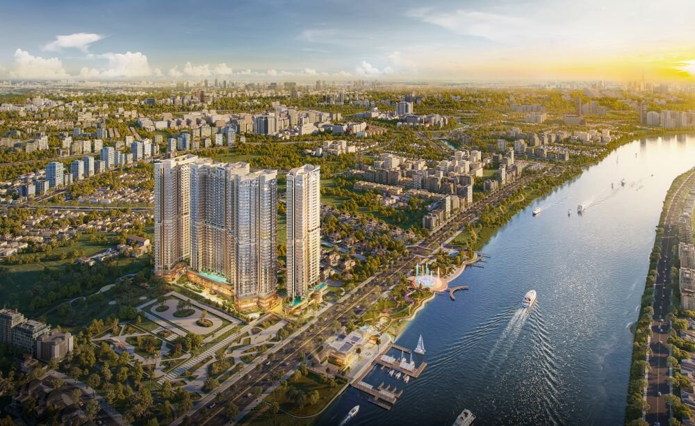 Phối cảnh tổng thể dự án The Emerald River Park